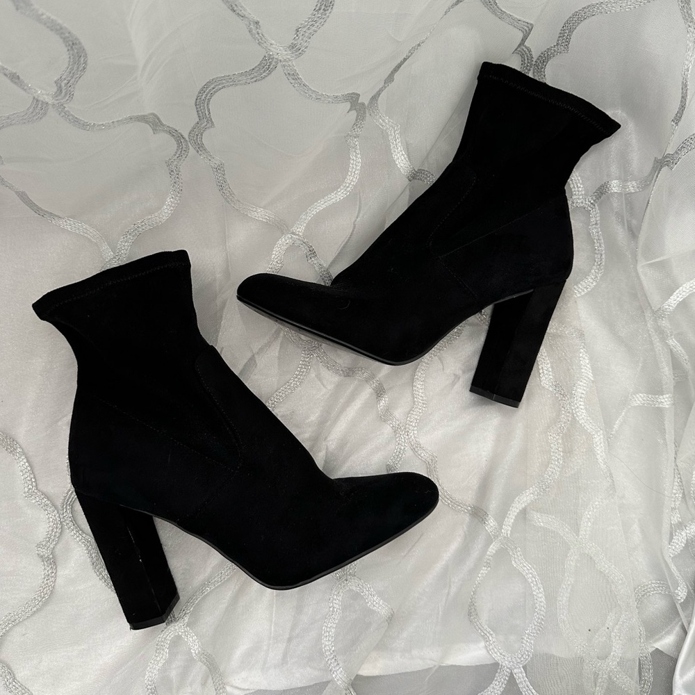 Steve Madden Edit black sock booties